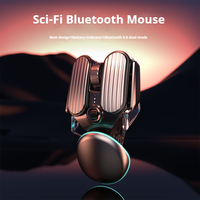 EWEADN Q3 Rechargeable Wireless Bluetooth Mechanical Mouse, Silent, Ergonomic, High-Precision for Gaming, Stylish for PC/Laptop