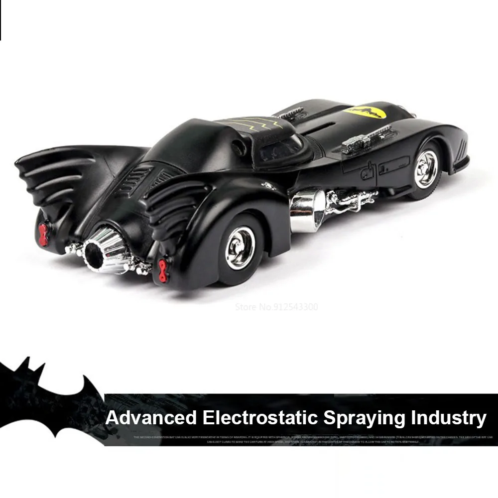 1：38 Alloy Batmobile Toy Car Model Alloy Diecast with Pull Back Sound Light Model Vehicles Collection Toy for Boy Birthday Gifts