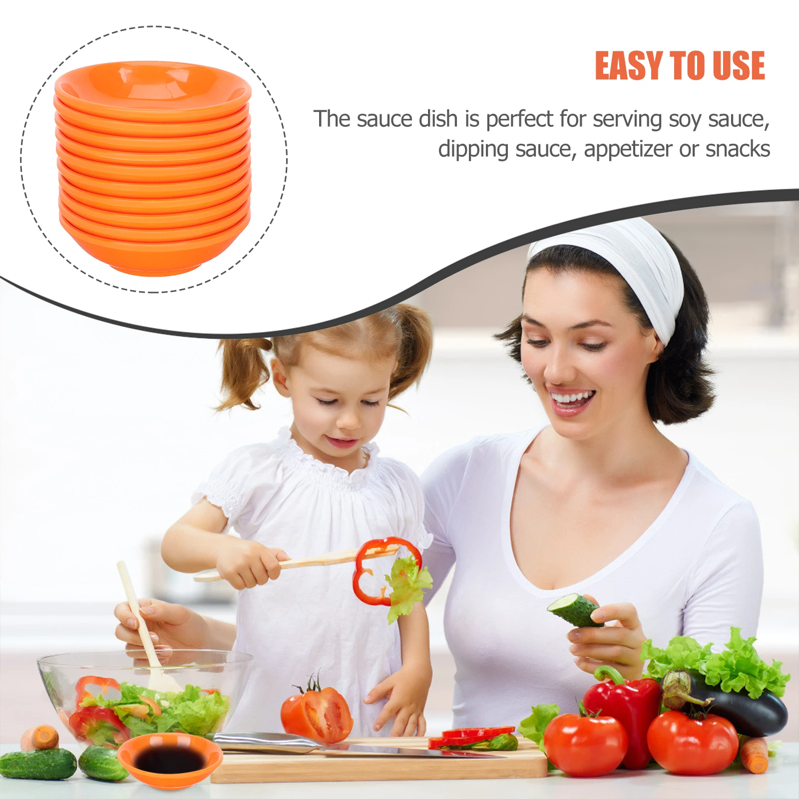 

10pcs Seasoning Dipping Small Sauce For Bbq Vinegar Dish Soy Sauce Dipping Bowls Kitchen Condiment Dishes Party Appetizer Dish