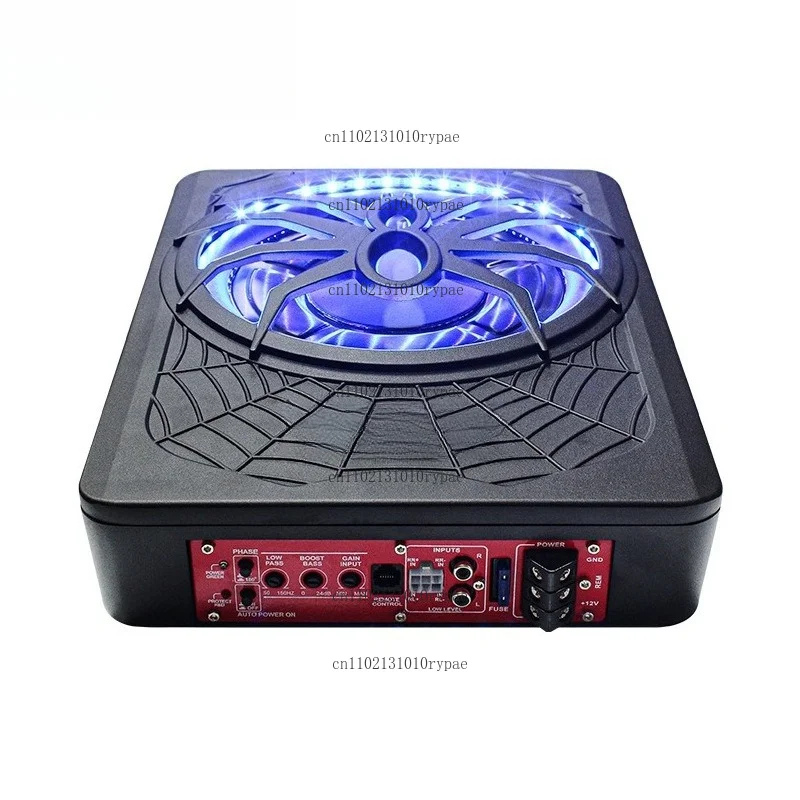 10-inch High‑Power Active Ultra‑Thin Subwoofer Car Audio Modification Spider‑Shaped with Light Version