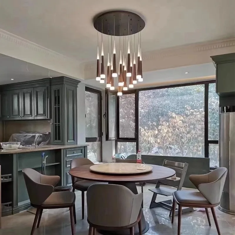 الحديثة الثريا قلادة مصباح الثريات لغرفة الطعام قلادة أضواء مصابيح معلقة للسقف قلادة مصباح الإضاءة الداخلية