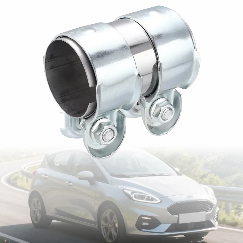 1Pc Car Engine Exhaust Clamp Pipe Connector 45/50/63mm Double Clamp Exhaust Pipe Clamp Engine Exhaust Hangers Clamp Accessories