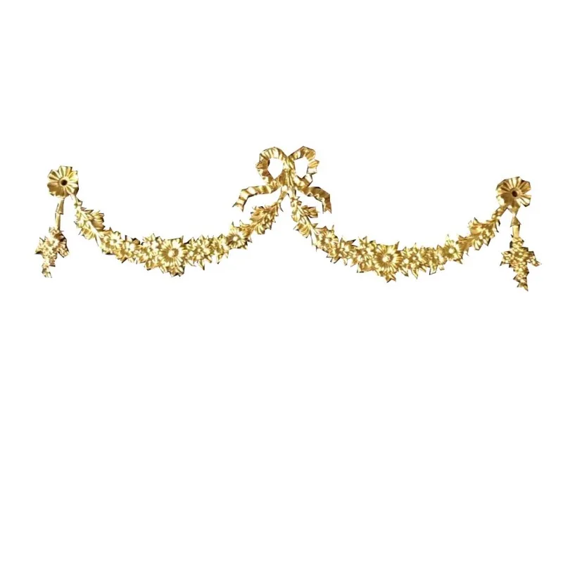 

Brass engraved bow long DIY furniture patch decorative European shooting props