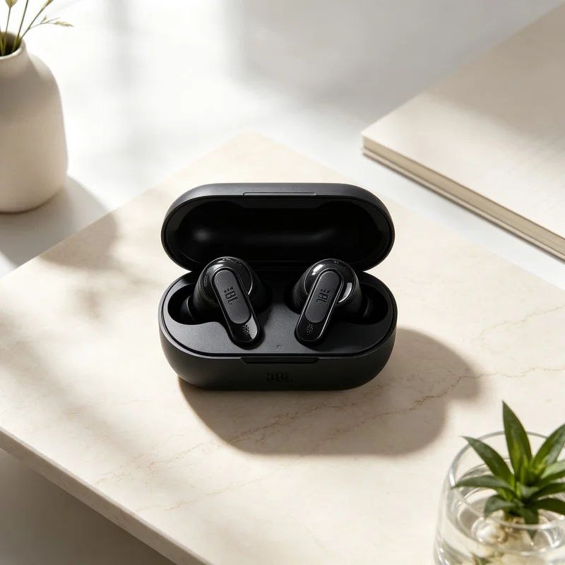 JBL TOUR PRO3 True Wireless Earbuds with a Comfortable Over-Ear Hook Option