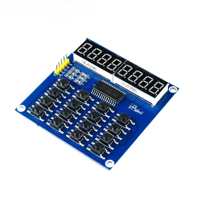 5pcs TM1638 8 Bits LED Digital Tube Keyboard Scan and Key Display Module For arduino DIY Kit Parts