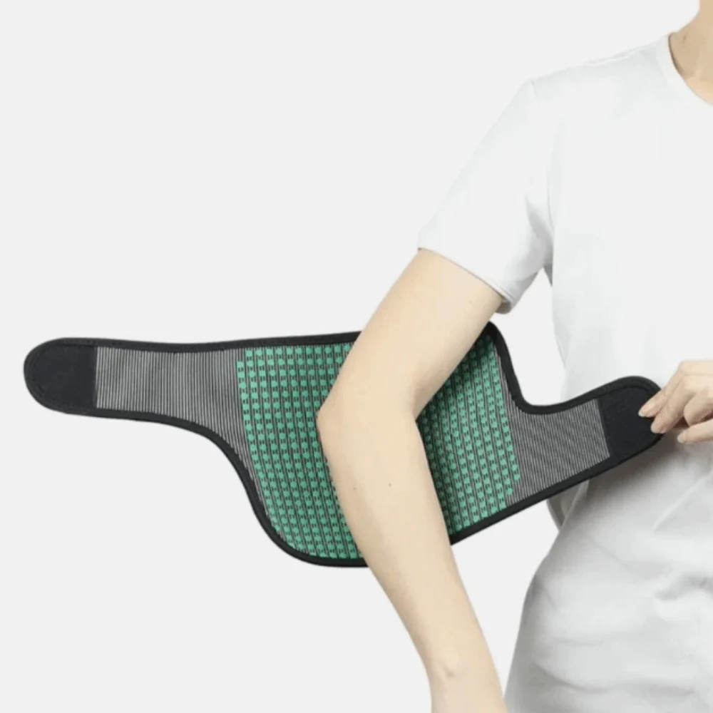 360 °   Manchon de soutien du coude chauffant à couverture complète, chauffage naturel, matériau respirant, manchon de coude à Compression, tissu doux au toucher