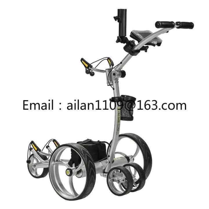 

New Design Golf Kart Electric Golf Carts One Click Folding 3 Wheel Golf Push Cart