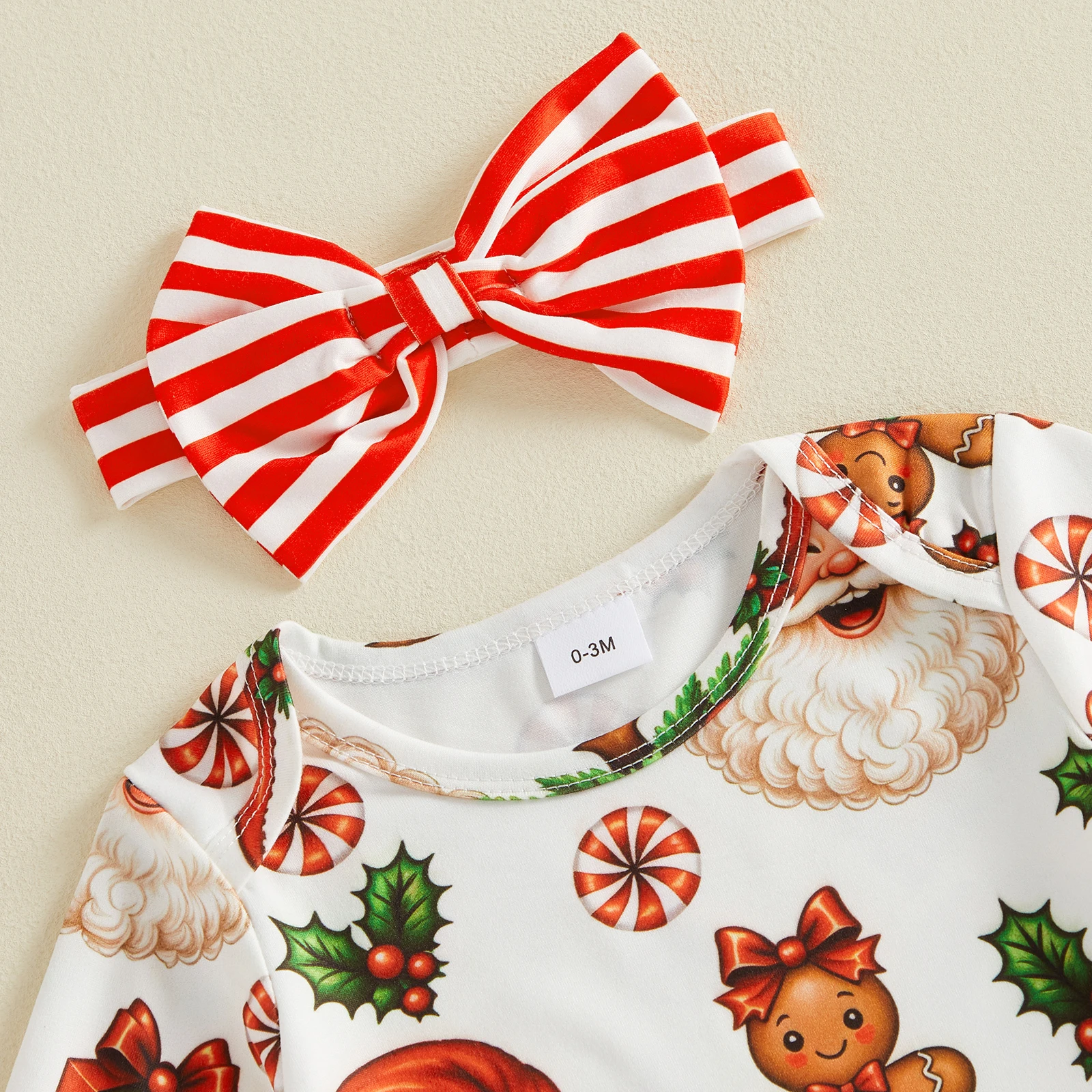 Christmas Print Baby Romper 4