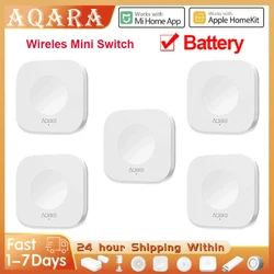 Aqara 스마트 무선 미니 스위치 센서, 지그비 연결, 원격 원 키 제어, 단추 홈 보안, Mi Home Homekit로 작동