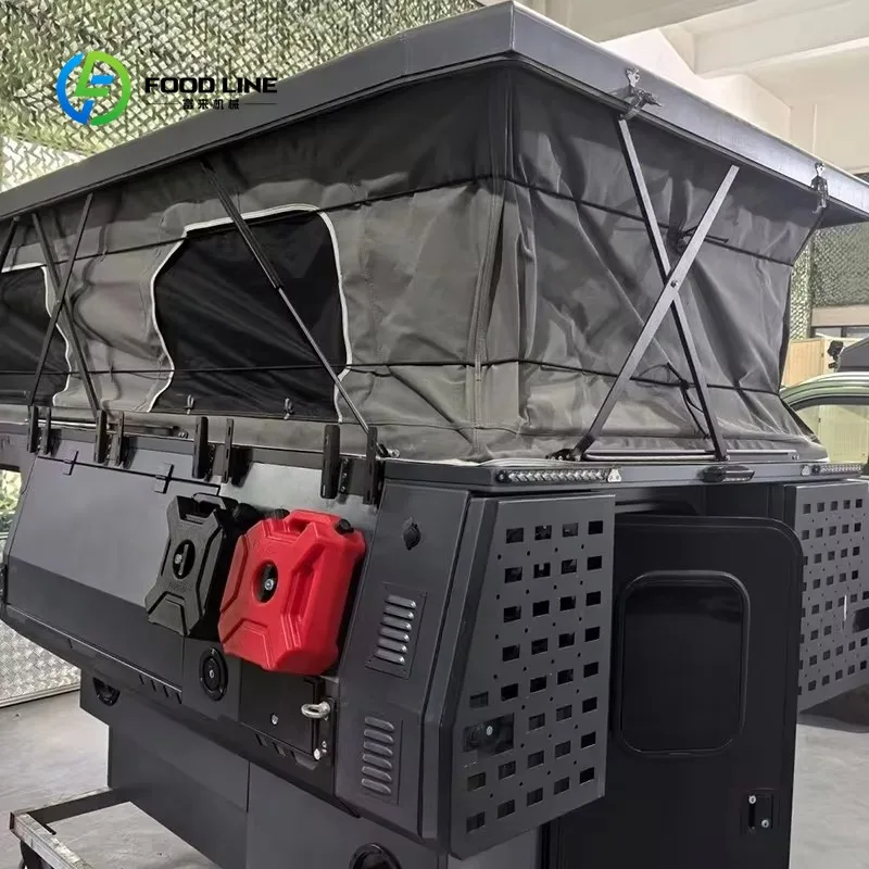 Customized Pickup Truck Special-shaped Roof Top Hardtop Box Off-road Camping Summer Tent Lift-up Adjustable Black