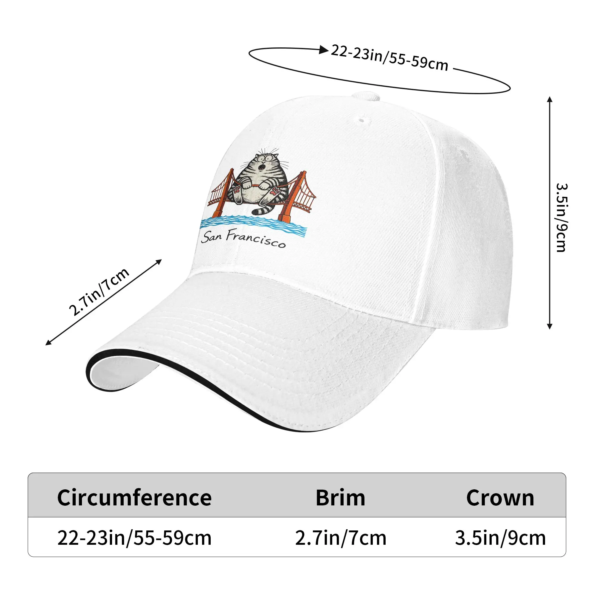 San Francisco Cat Casual Baseball Cap Summer Project Hail Mary Trucker Hat High Quality Hats Men Adult Fashion Baseball Caps