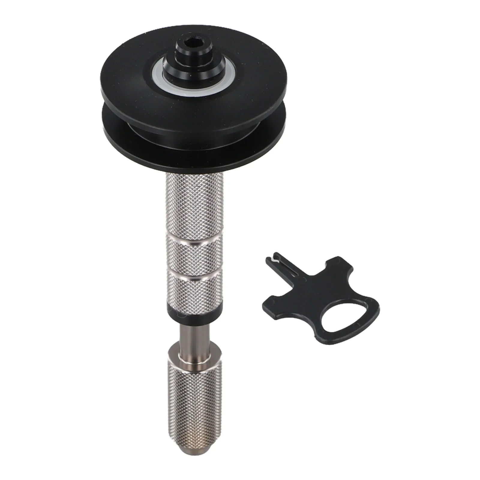 

For Cycling Maintenance Black Silver Bike Chain Keeper Bike Transport Accessory Chain Lubrication Built-in Double Bearings