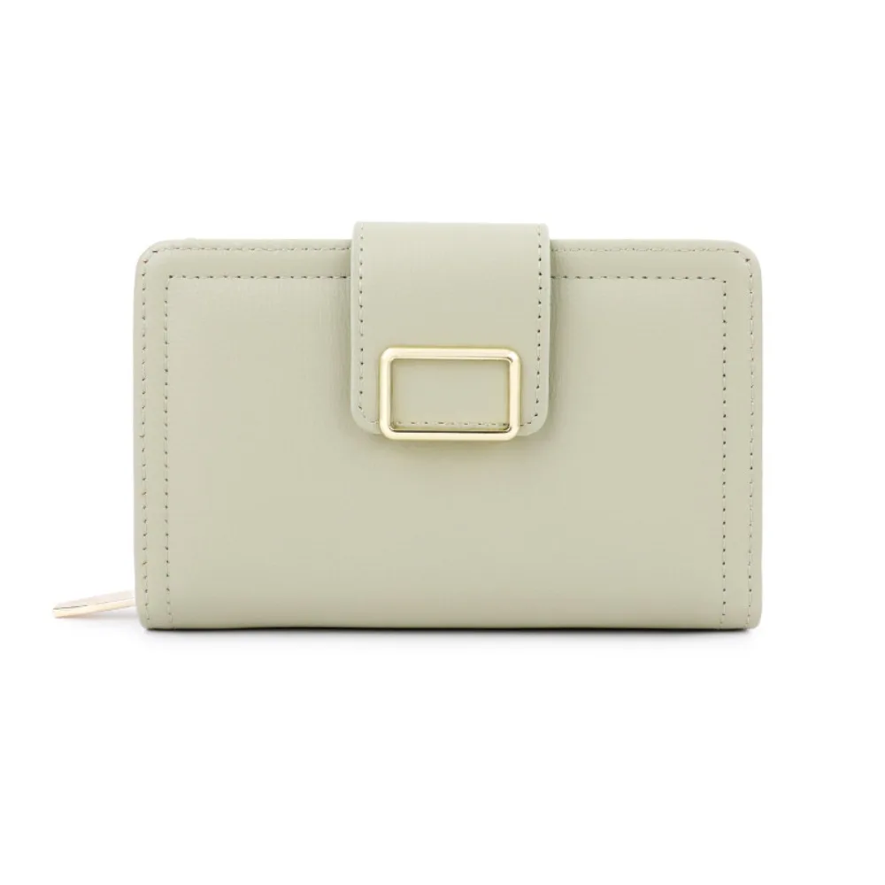 

Fashion PU Multiple Card Positions Wallet Ultra Slim Minimalist Coin Purse Exquisit Solid Color Card Package Travel