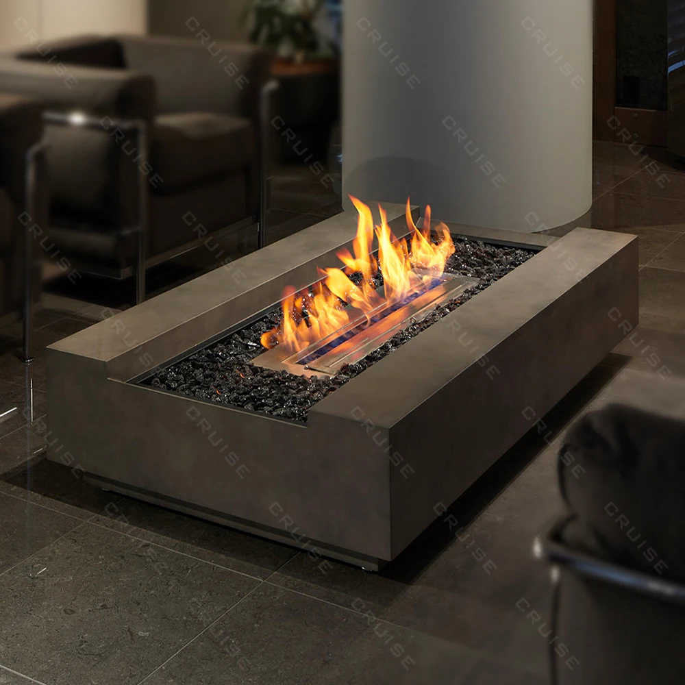 

CRUISE Outdoor Freestanding Commercial Outdoor Heater Patio 1250-760-300mm Wood/Gas/Alcohol Furnace Core Fire Pits Table Firepit