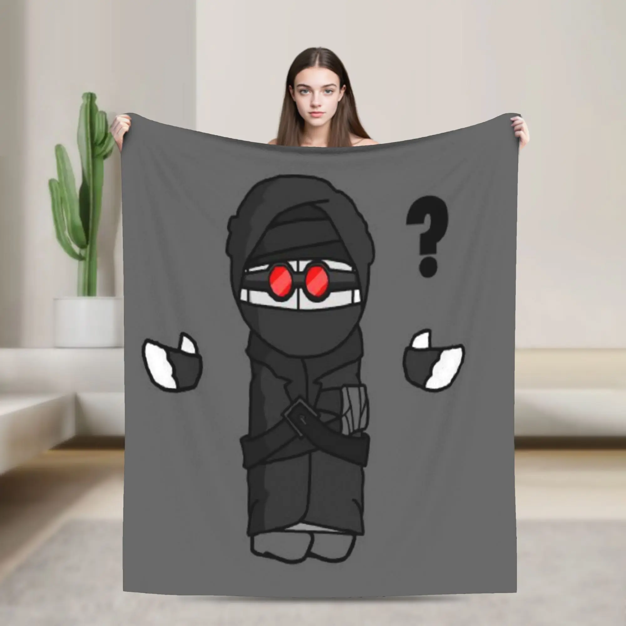 Warm Soft BlanketsStudents Travel MADNESS COMBAT Hank Throw Blanket  Flannel Bedspread For Living Room Novelty Sofa Bed Cover