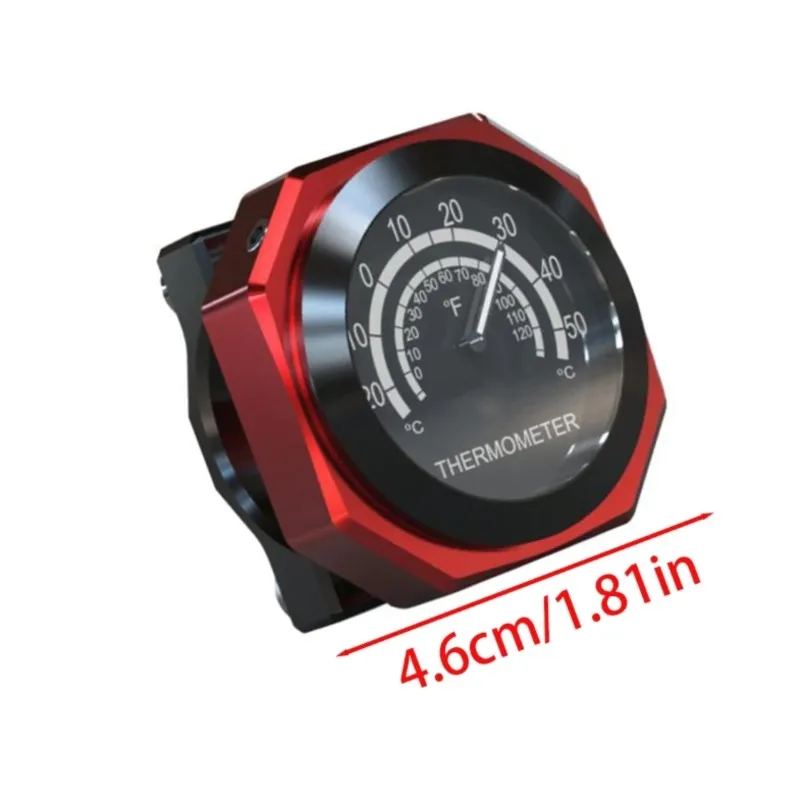Waterproof Temperature Display Handlebar Dial Thermometer 22-28Mm For Kawasaki Honda Motorcycle-M54K