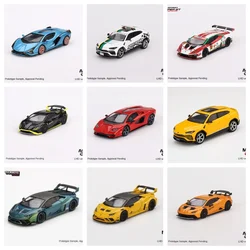 Mini GT 1:64 Aventador SVJ GT Sian FKP Urus Huracan STO LBWK Diecast Model Car Collection Limited Edition Hobby Toys