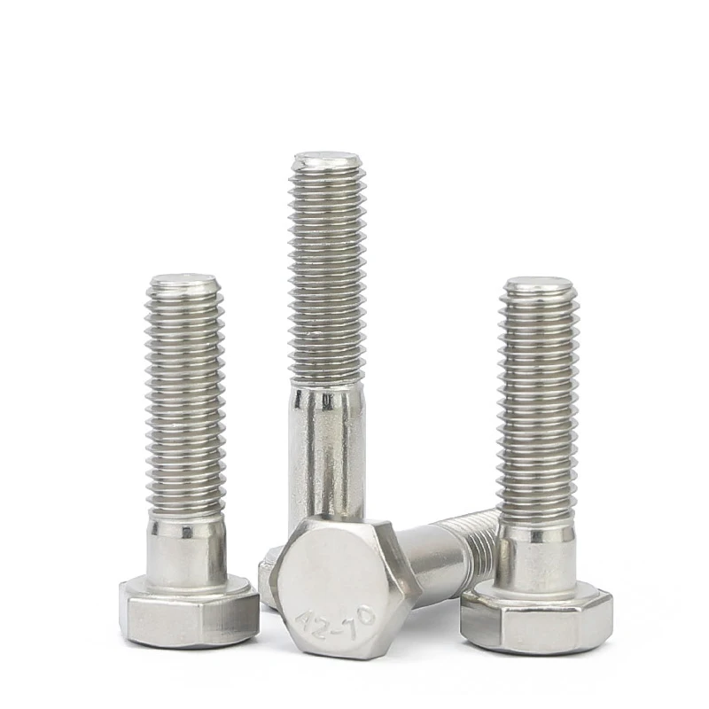 1–5 Stück M6 M8 M10 M12 Teilweise halbes Gewinde Außensechskant Sechskantschraube 304 A2-70 Edelstahl Teilgewinde L = 30–200 mm