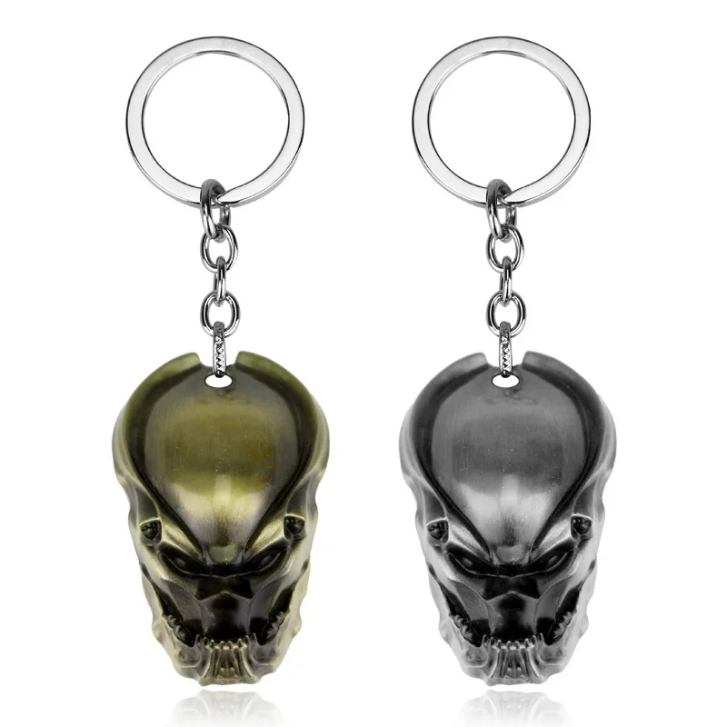 Movie Restore Scene Aliens Predator AVP Keychain Alien Queen Figure Cosplay Key Rings Men Key Accessories Gift