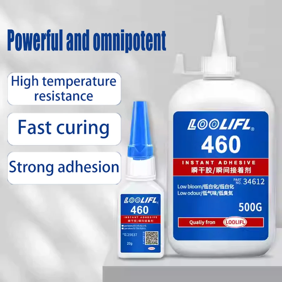

Loctite Super Glue 460 20g 500g Multi-Functional Adhesive for Plastic Ceramic Wood Metal - Strong Acrylic Adhesive