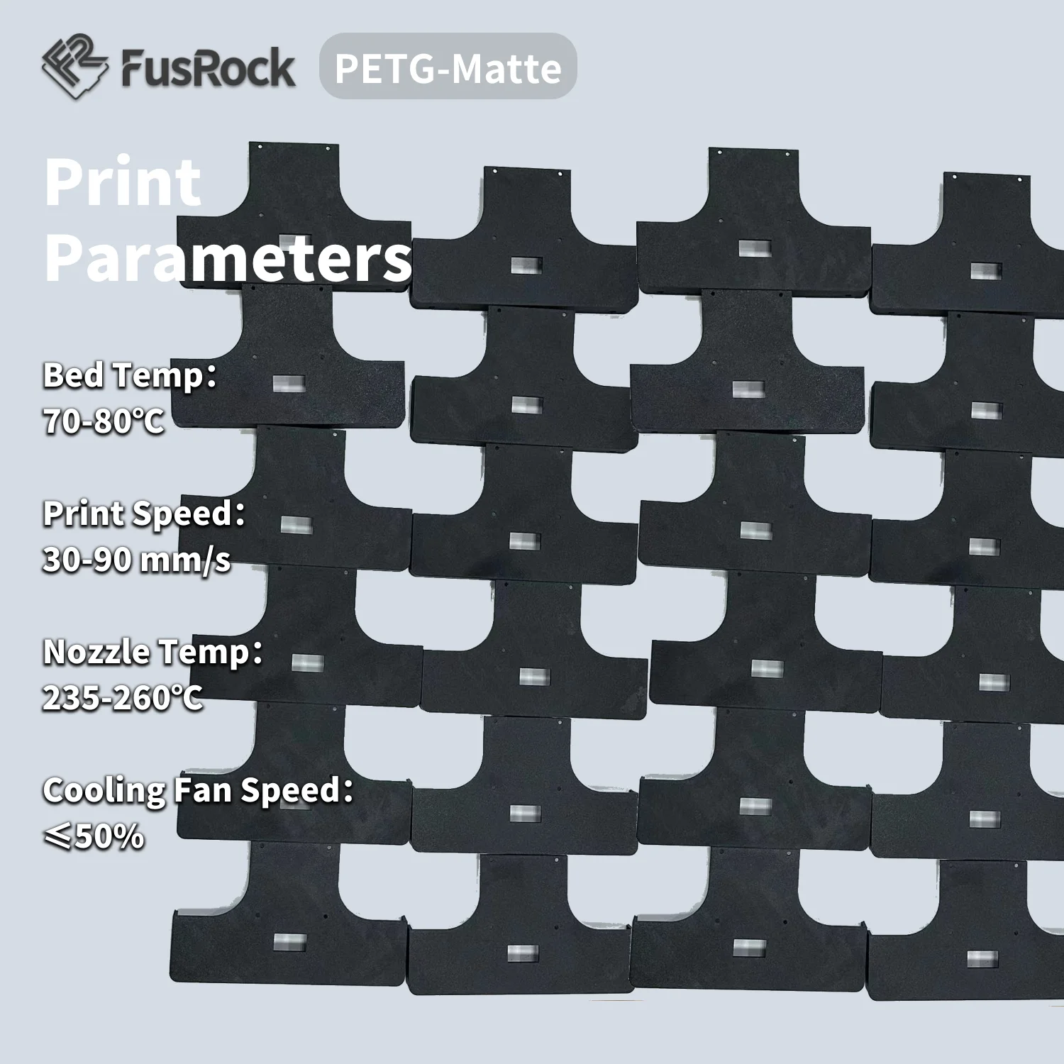 Imagem -04 - Frerock-petg Filamento Fosco para Impressoras 3d Fibra de Vidro Fdm Fdm Fosco Textura Fosco 175 mm