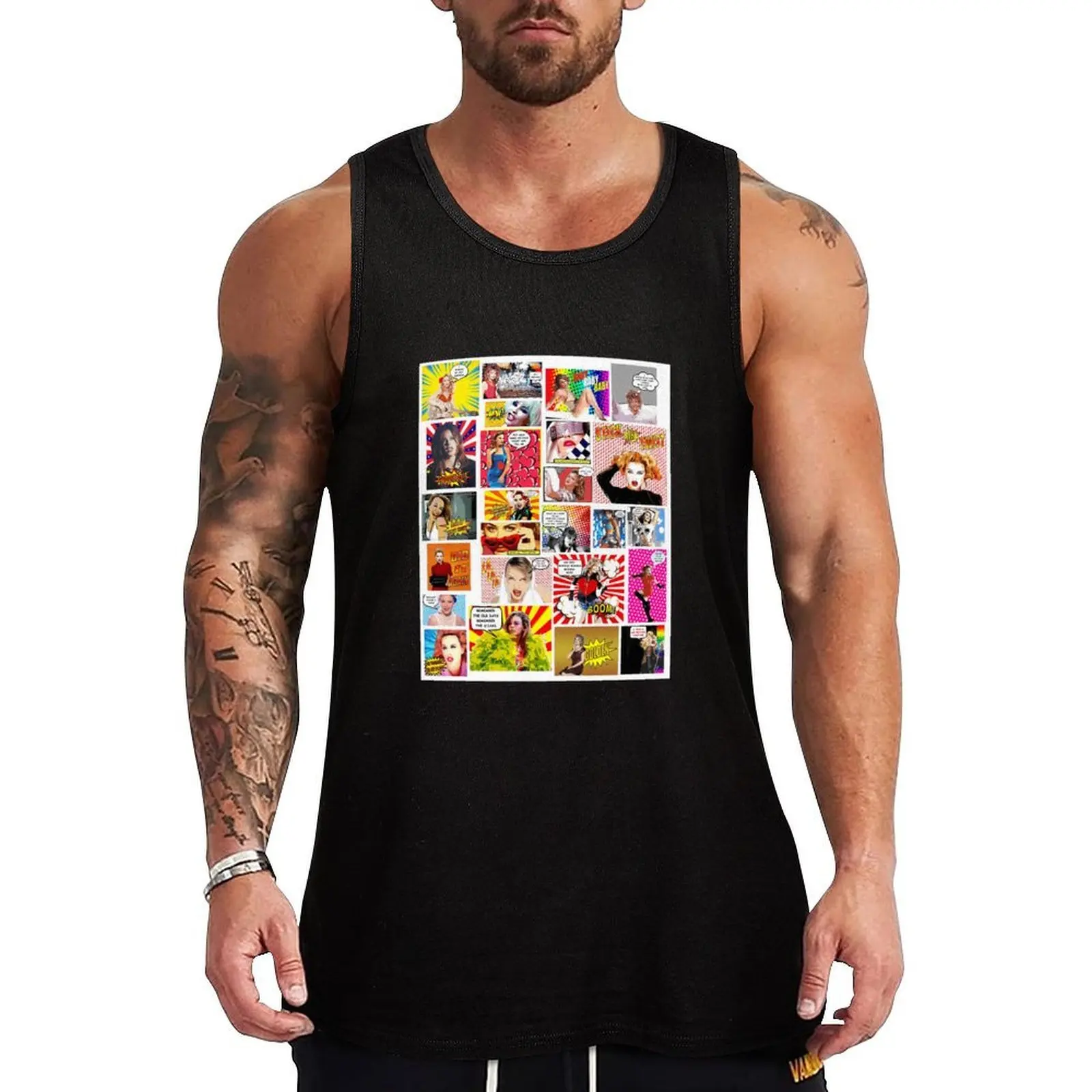 

Kylie Minogue.....Even MORE POW Wow K30 Tank Top gym Men's clothes Men's sleeveless t-shirt Men sleeveless tee