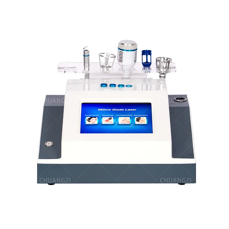 30W 4 in 1 980 nm Diode La-ser Machine for Skin Fungal Infection Image Vascular Vein Removal Nail Fungus Removal Device