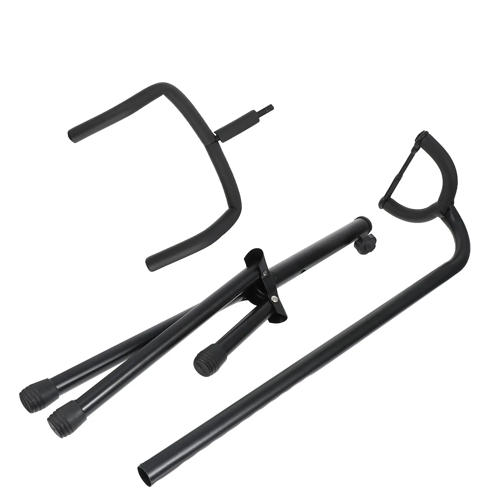 

1pc Guitar Folding Stand Vertical Display Rack Collapsible Storage Suitable for Most Guitars Black Lightweight Portable Durable