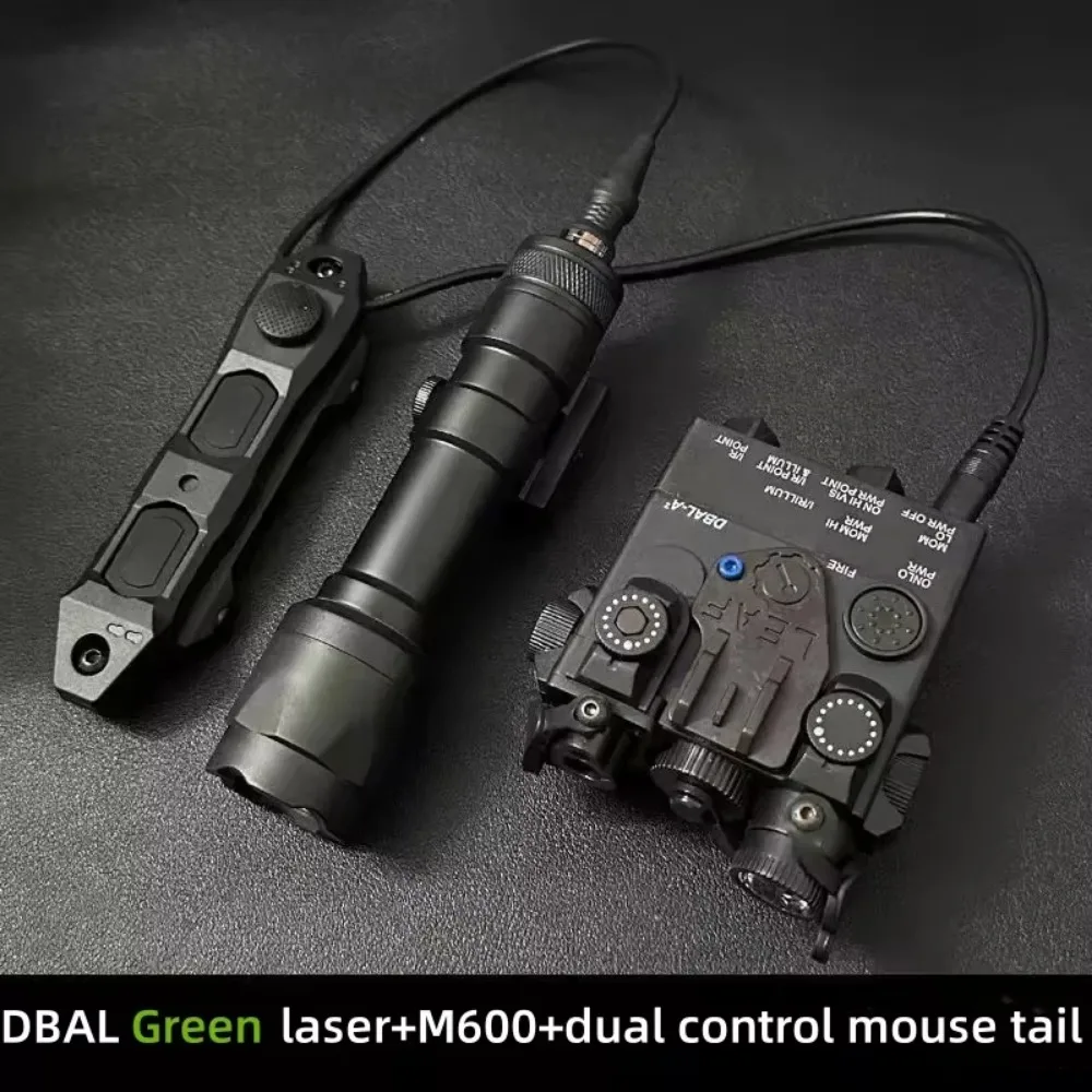 NONE DBAL-A2 Rot Grün IR Laser Anzeige Waffe Licht Taktische M600 Taschenlampe Jagd Optik Airsoft Zubehör Fit 20MM 3
