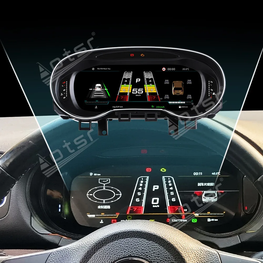 10.25'' Digital Cluster Dashboard Panel Volkswagen Golf 6 2010-2012 LCD Instrument Speedometer Cockpit Car Multimedia Player