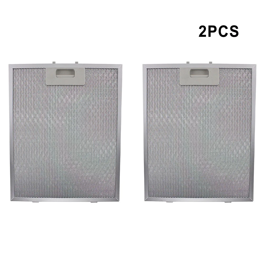 2PCS 320x260x9mm Metal Filter Hood Grease Filter Stainless Steel Silver Exhaust Hood Dust Filter Kitchen Hood Ventilator