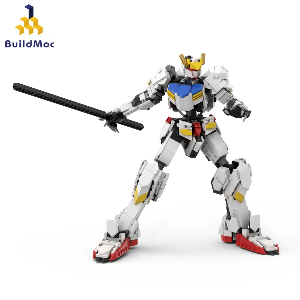 

BuildMOC 82994 Mecha Robot Barbatos, 4-я форма, набор строительных блоков, механические кирпичи RX-78, модель, сборные игрушки для детей, подарки