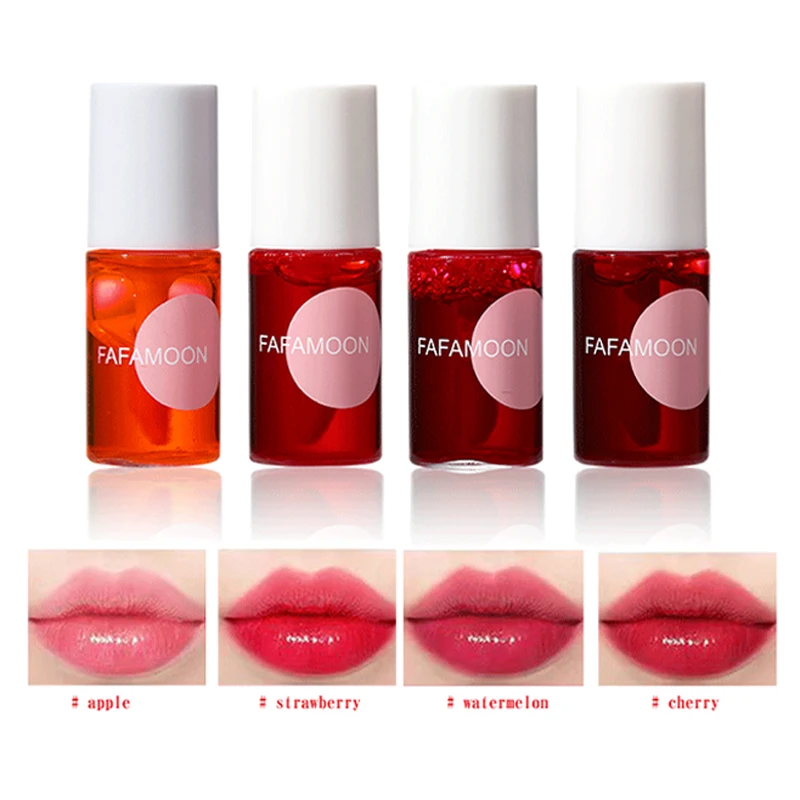 Moisturizing Lip Gloss Water Liquid Tint Mirror Lip Glaze Long Lasting Waterproof Lipstick Rosered Lip Cheek Rouge Cosmetic