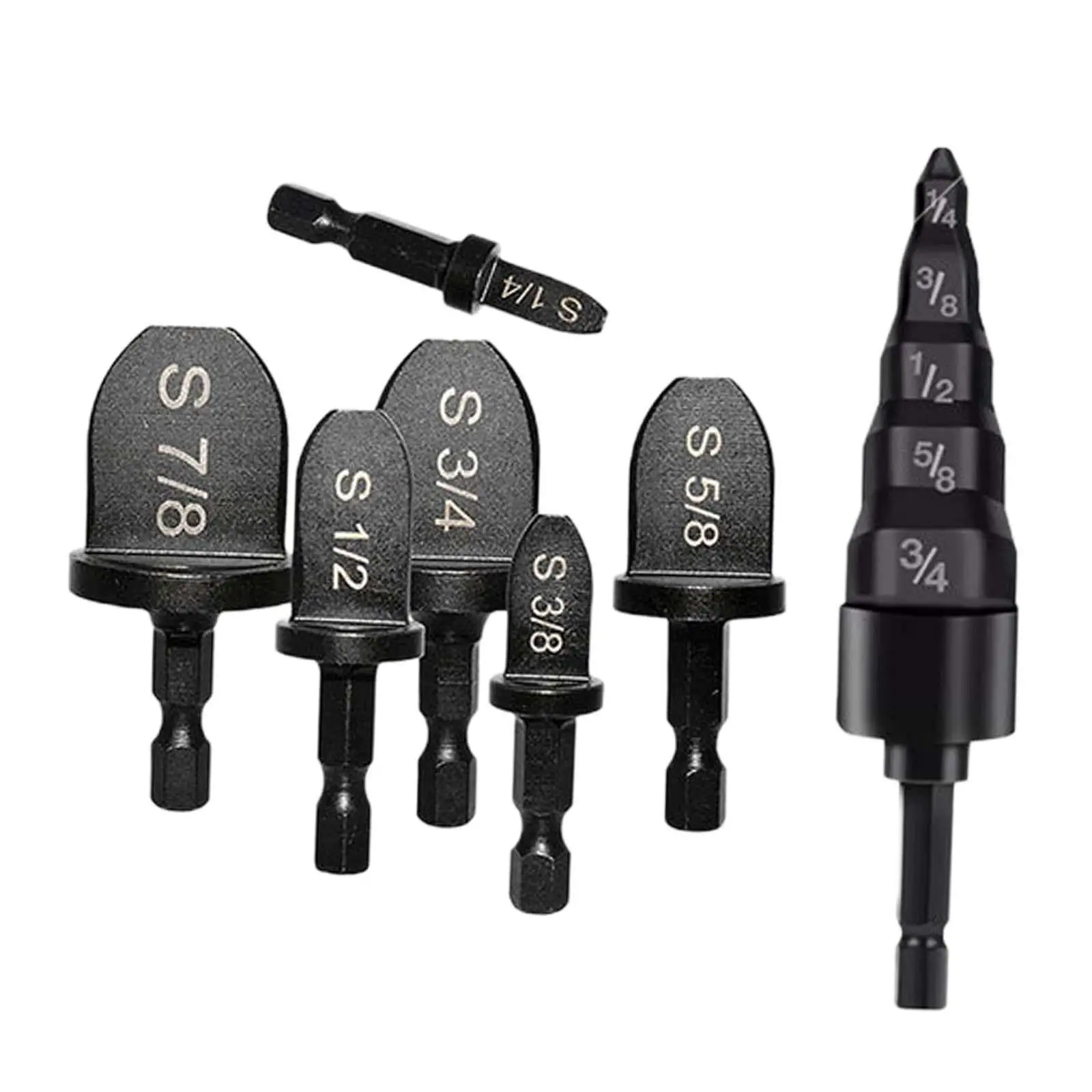 Hand Operated Copper Tube Expander for Air Conditioner Pipe Swage Tool Steel Construction with Multiple Size Heads
