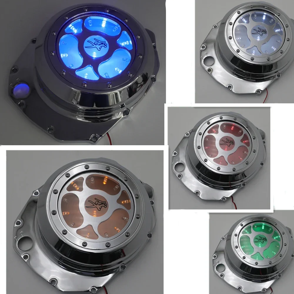 

Sequential LED Engine Clutch Cover For Suzuki 1999-2020 GSXR1300 Hayabusa 08-09 B-King Aftermarket Motorcycle Parts