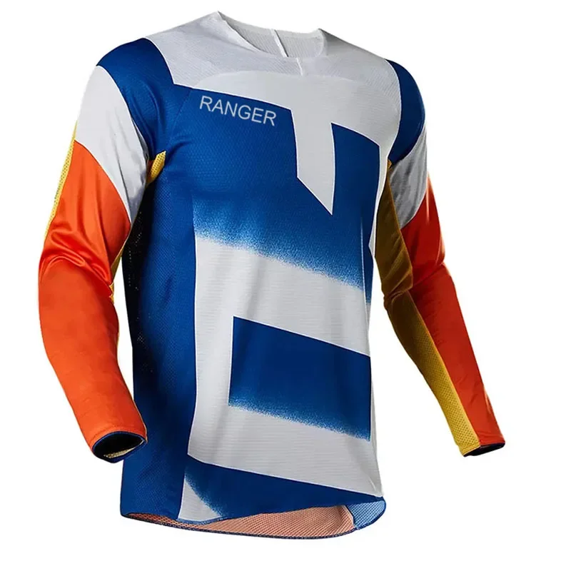 

RANGER Long short Rider Men's Long Sleeve Jersey Mtb Cycling Shirt BMX Downhill Camiseta Motocross Mx Enduro Breathable Apparel