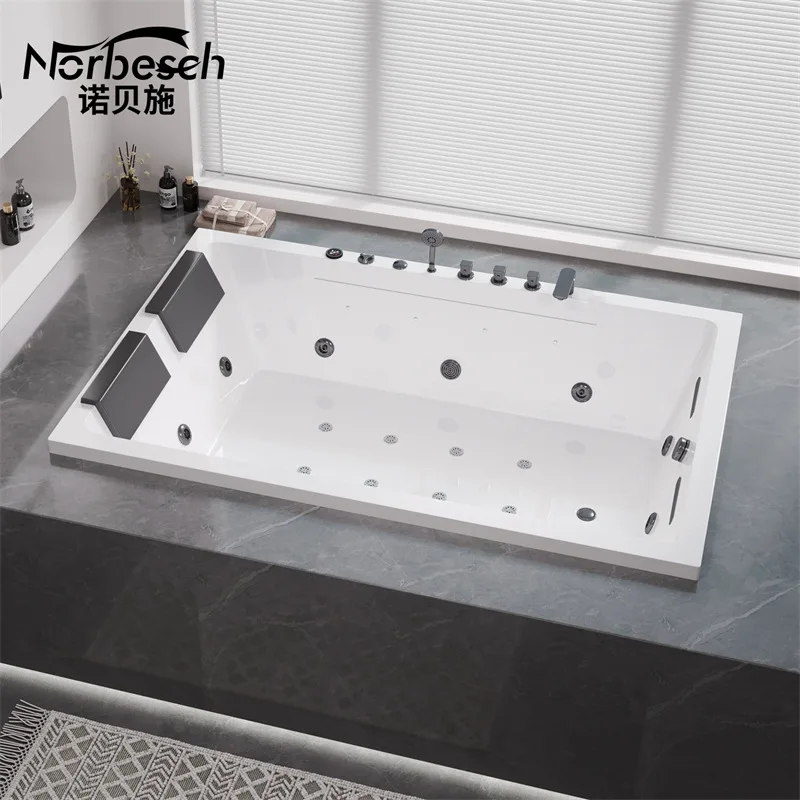 

Directly From The Manufacturer Embedded Double Home Acrylic Massage Thermostatic Hotel Homestay Large Space Bath Bathtub
