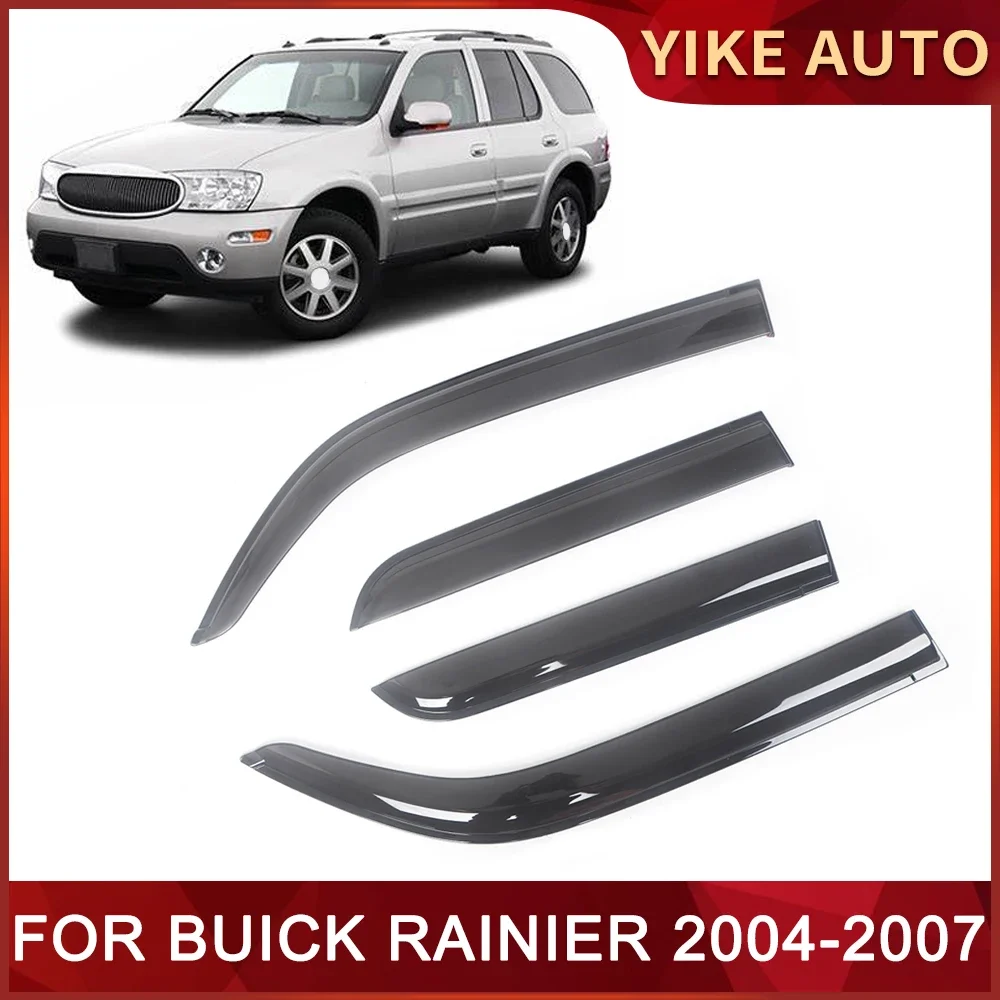 Window Visor for BUICK RAINIER 2004-2007 Weathershield Door Visor Wind Sun Rain Guards Side Window Wind Deflectors Auto Parts