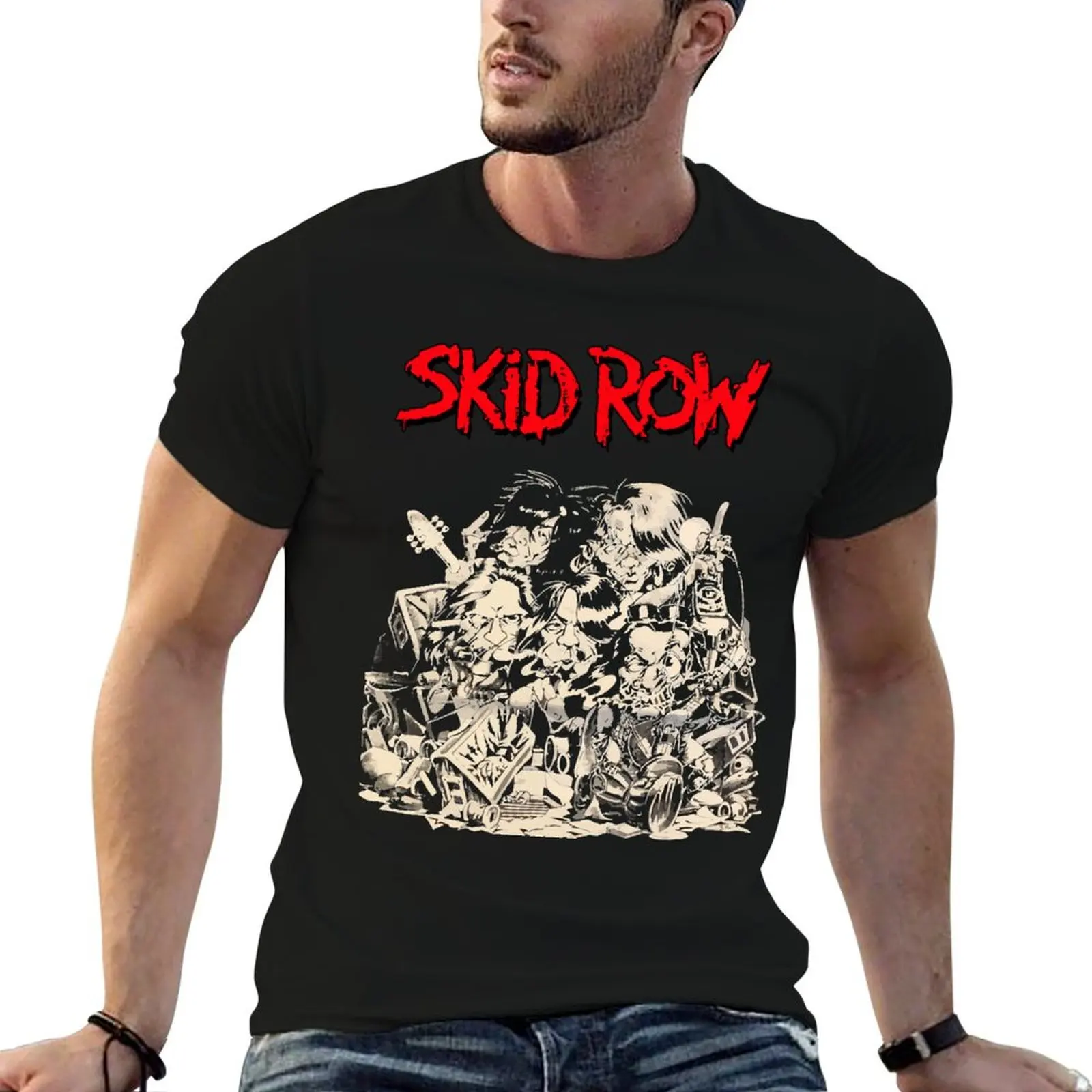 Skid Row Japan Tour 1992 Vintage T-Shirt classique T-Shirt customs design your own Short sleeve tee anime tshirt t shirts men