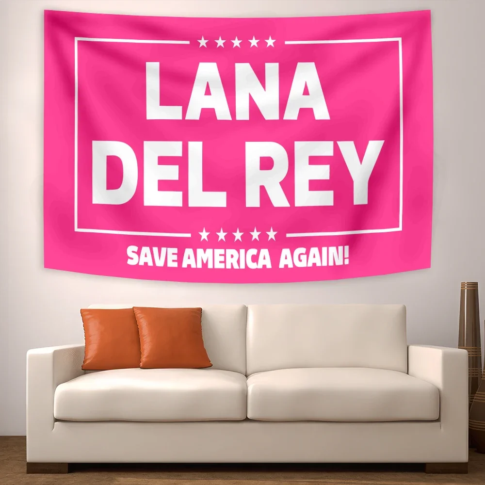 Lana Del Rey Spice Nikki Mina Wall Mounted Music Singer Tapestry University Room Dormitory Decorative Sofa Blanket