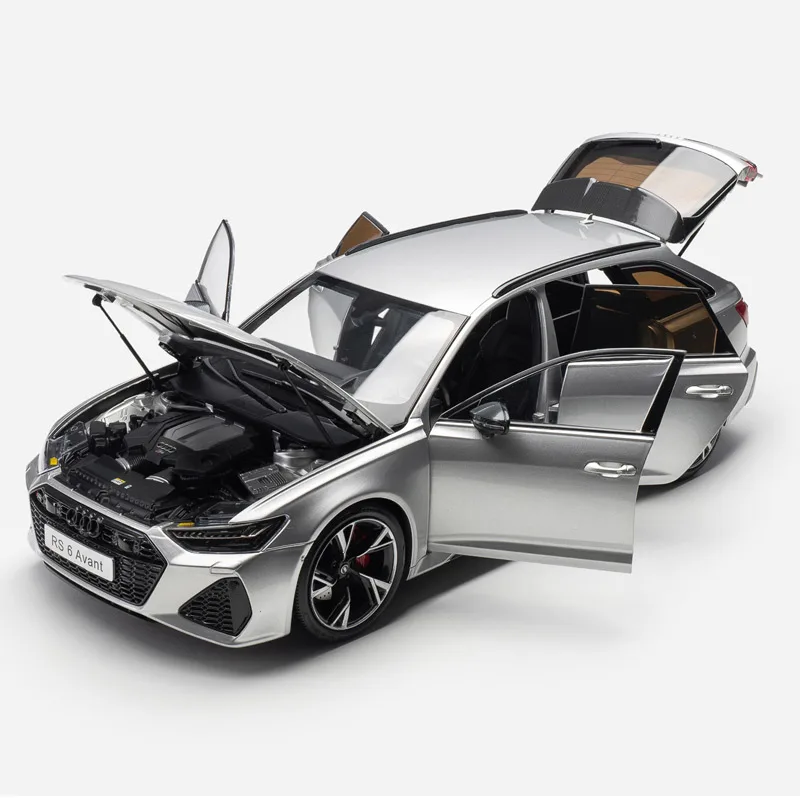 1/18 simulation Alloy Model car toy For AUDI RS6 C8 Avant wagon Full door open collection model car with original box