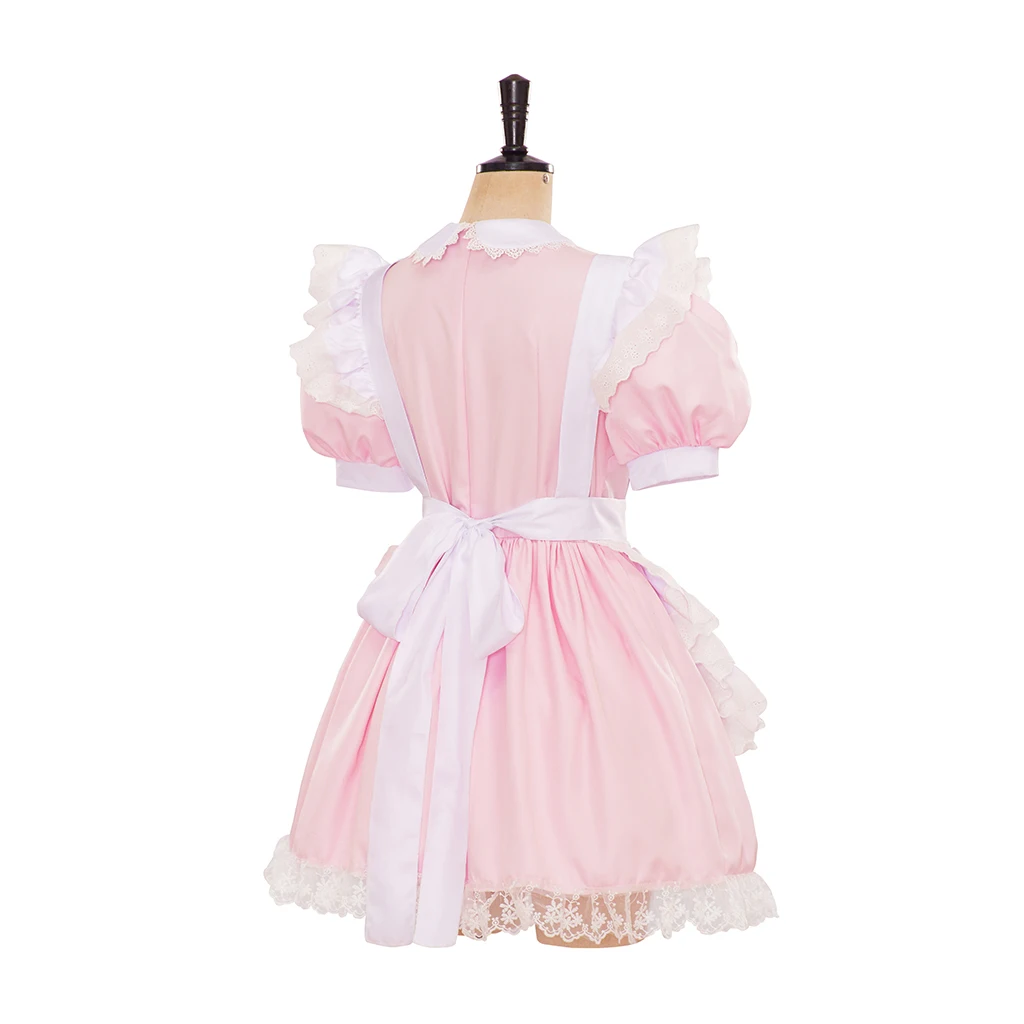 ผู้หญิงสีชมพู Lolita COSPLAY เครื่องแต่งกายผู้หญิงชุดเจ้าหญิงฮาโลวีนญี่ปุ่นชุด