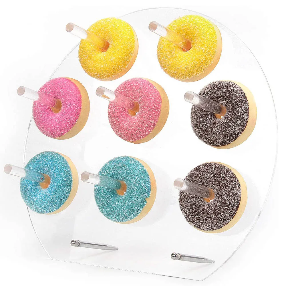 

Donut Display Stand Transparent Round Acrylic Dessert Donut Table Stand Wedding Child Birthday Party Decoration