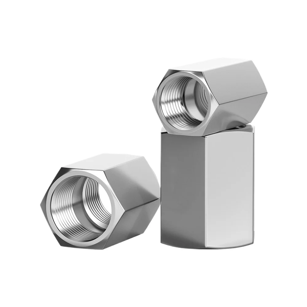 conector-redutor-hexagonal-de-rosca-femea-metrica-1-8-2-bspp-npt-m4-m27-de-alta-pressao-em-aco-inoxidavel-304-316-cnc