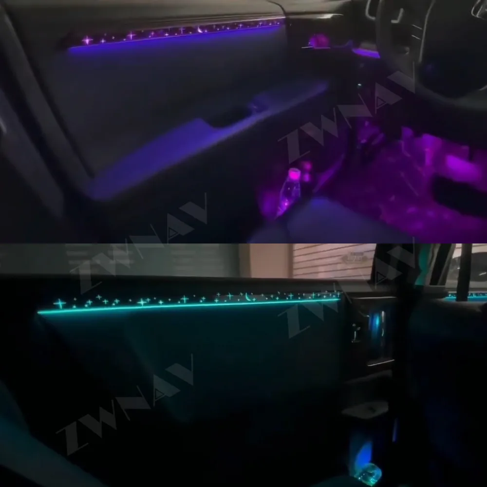 For Honda Odyssey Allison Color Led Ambient Light Decorate Door with Central Control Car Atmosphere Light Automotive Decorative