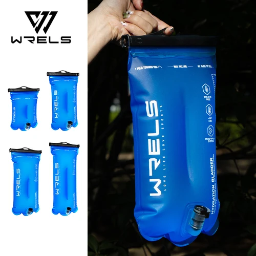 WRELS-Paquete de hidratación para vejiga de agua deportiva, bolsa de almacenamiento sin BPA, portátil, de calidad alimentaria, para beber al aire libre, para acampar
