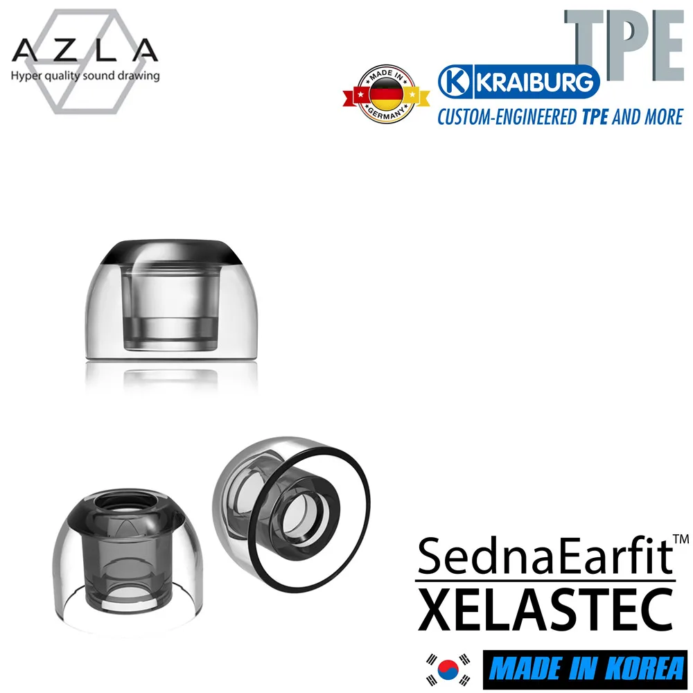 Амбушюры AZLA Xelastec для SONY WF-1000XM4 1000XM3 1697ti qdc, противоскользящие, не выпадают