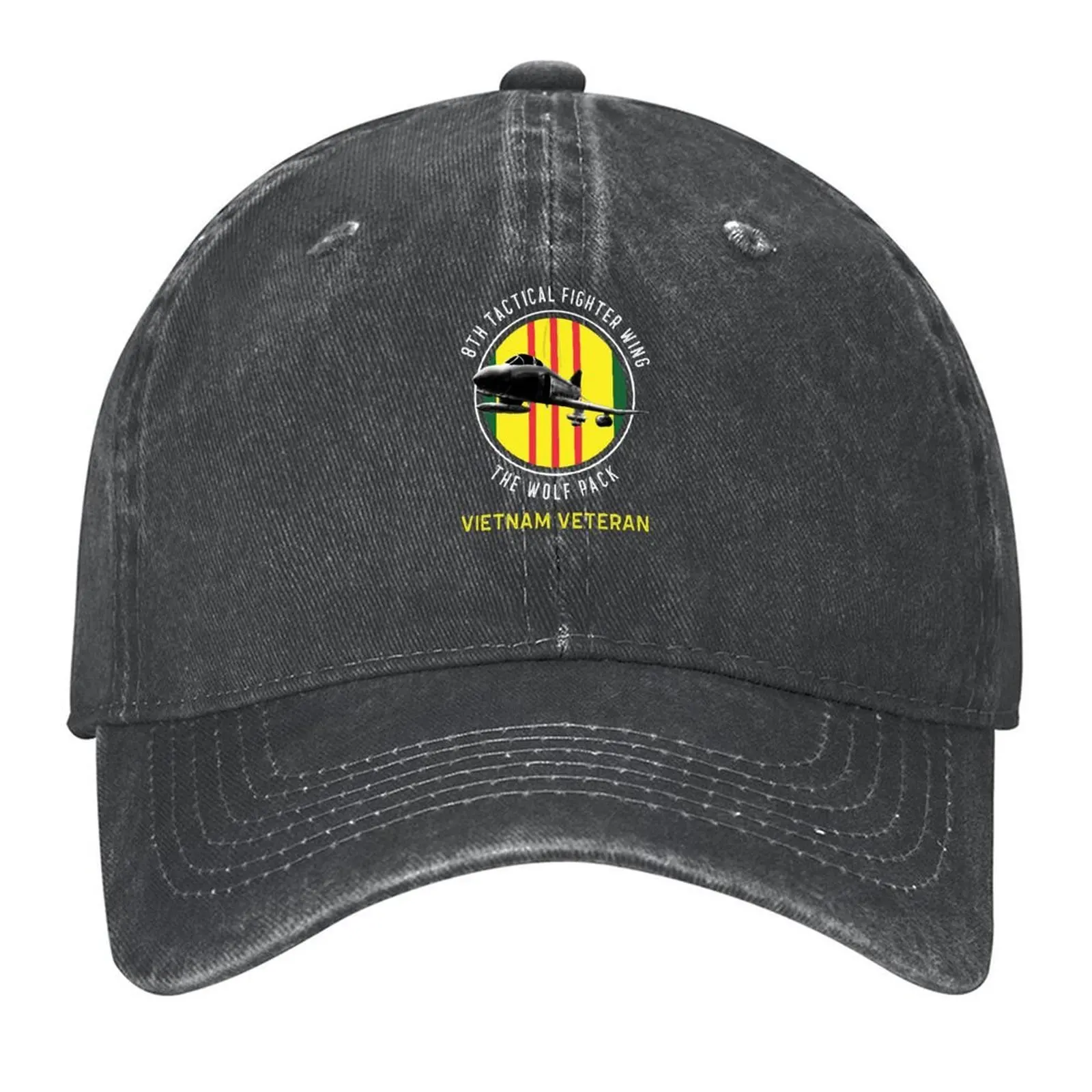 

8th TAC Fighter Wing Wolf Pack Vietnam Veteran F-4 Baseball Cap western Hat Snap Back Hat |-F-| Caps For Men Women's
