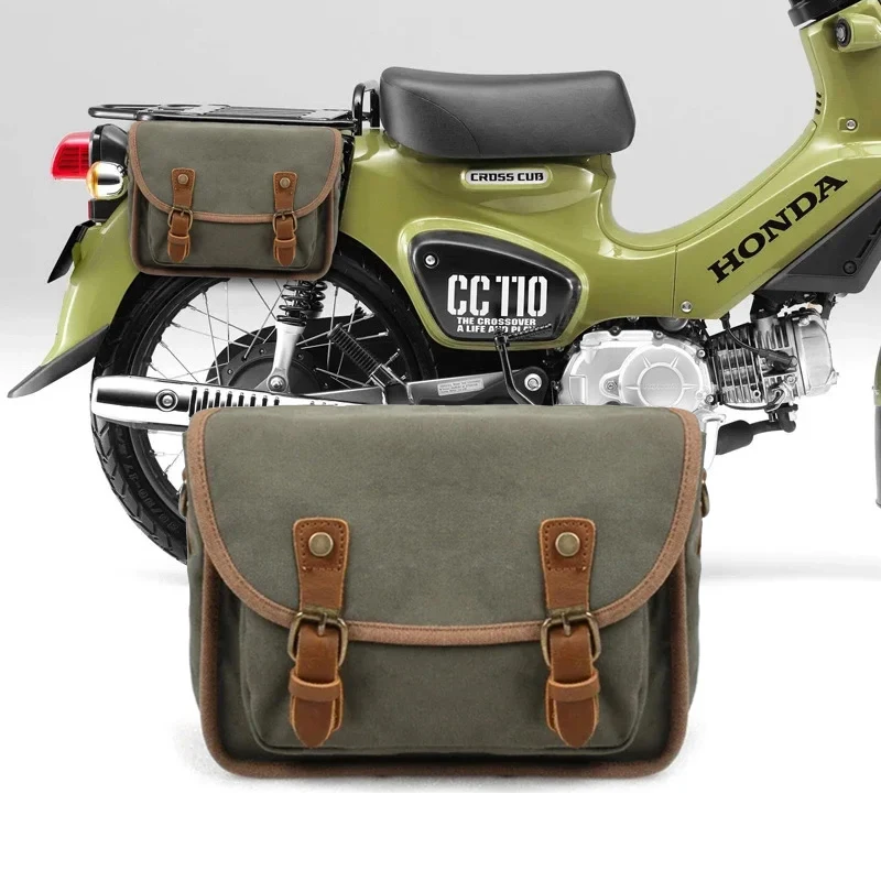 

For Honda Baby Beast Side Bag Vintage Motorcycle Jialing Coco Motorcycle Toolkit Rear Tail Luggage Crossbody Bag Hanging Bag