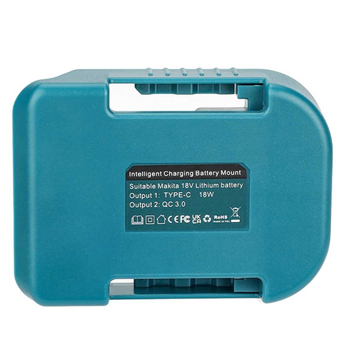 Adattatore per caricabatterie portatile A95I compatibile con Makita 18V agli ioni di litio con supporto per batteria USB Type-C ricarica rapida